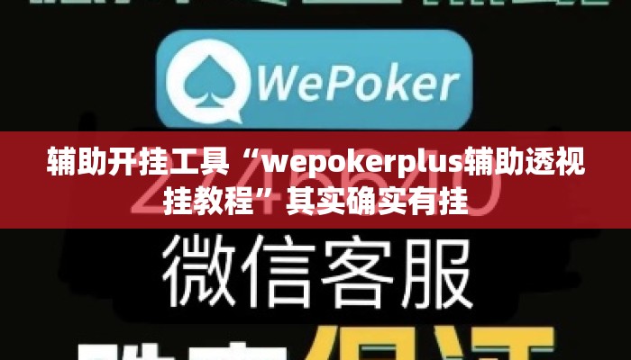 辅助开挂工具“wepokerplus辅助透视挂教程”其实确实有挂