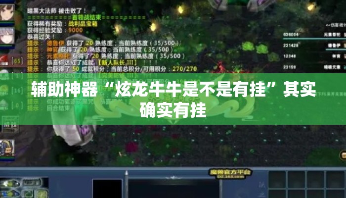 辅助神器“炫龙牛牛是不是有挂	”其实确实有挂