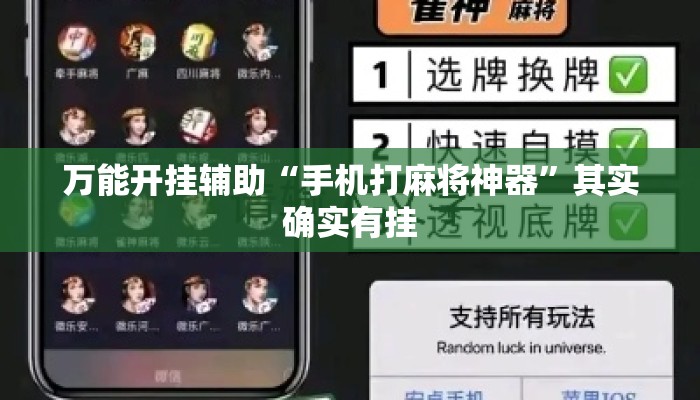 万能开挂辅助“手机打麻将神器”其实确实有挂