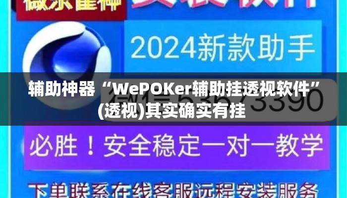 辅助神器“WePOKer辅助挂透视软件	”(透视)其实确实有挂 
