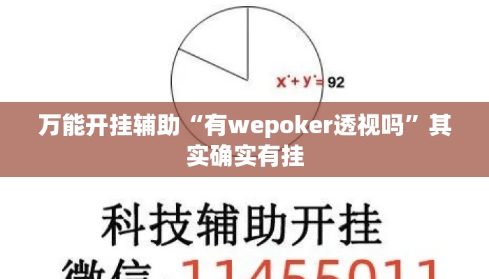 万能开挂辅助“有wepoker透视吗	”其实确实有挂