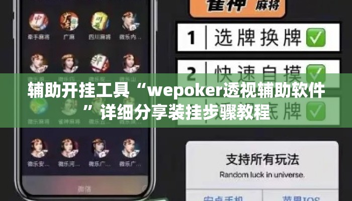 辅助开挂工具“wepoker透视辅助软件	”详细分享装挂步骤教程