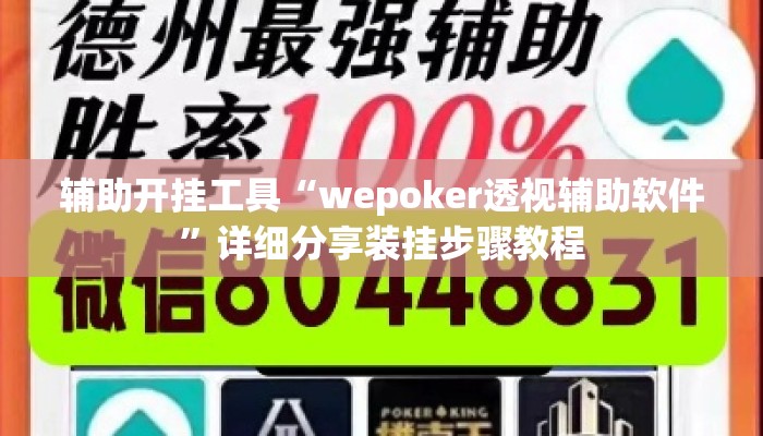 辅助开挂工具“wepoker透视辅助软件	”详细分享装挂步骤教程