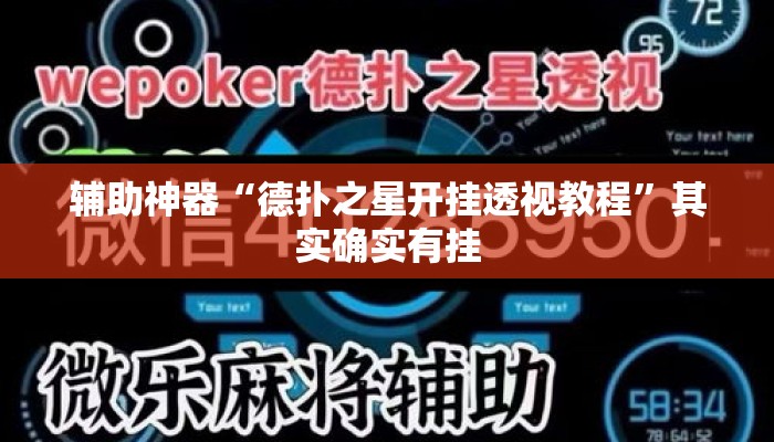 辅助神器“德扑之星开挂透视教程	”其实确实有挂