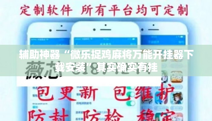 辅助神器“微乐捉鸡麻将万能开挂器下载安装”其实确实有挂
