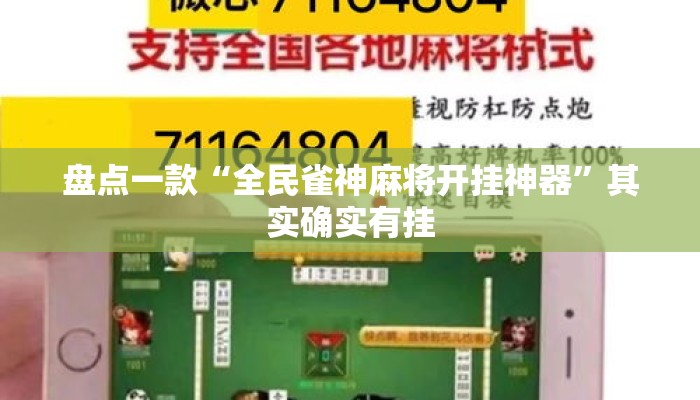 盘点一款“全民雀神麻将开挂神器	”其实确实有挂
