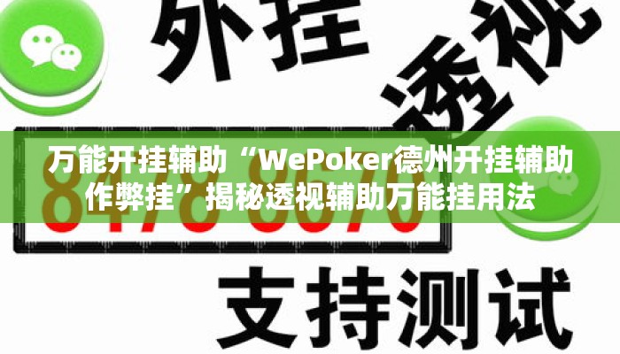 万能开挂辅助“WePoker德州开挂辅助作弊挂	”揭秘透视辅助万能挂用法