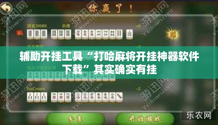辅助开挂工具“打哈麻将开挂神器软件下载	”其实确实有挂