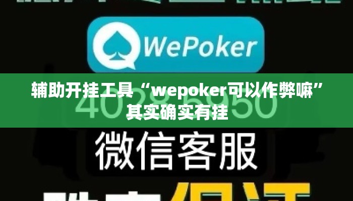 辅助开挂工具“wepoker可以作弊嘛	”其实确实有挂