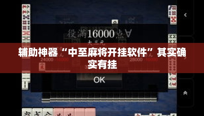 辅助神器“中至麻将开挂软件”其实确实有挂