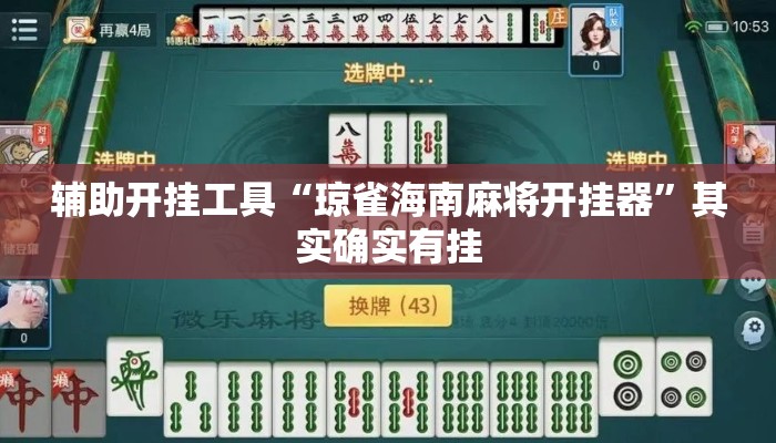 辅助开挂工具“琼雀海南麻将开挂器”其实确实有挂