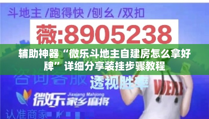 辅助神器“微乐斗地主自建房怎么拿好牌”详细分享装挂步骤教程