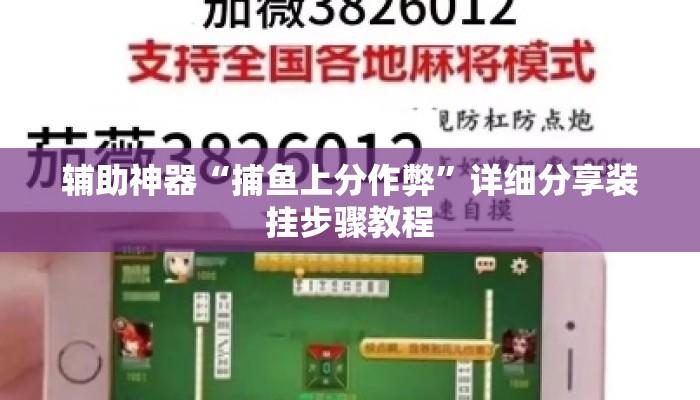 辅助神器“捕鱼上分作弊	”详细分享装挂步骤教程