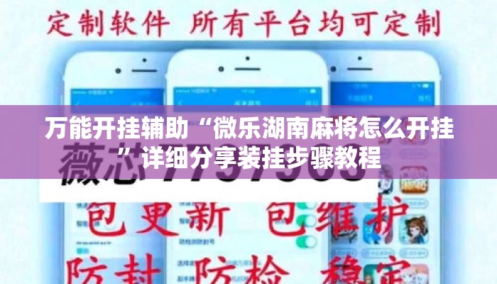 万能开挂辅助“微乐湖南麻将怎么开挂”详细分享装挂步骤教程