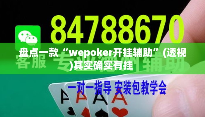 盘点一款“wepoker开挂辅助”(透视)其实确实有挂 