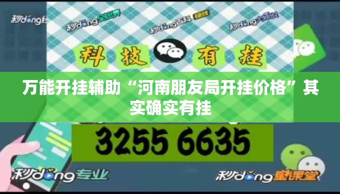 万能开挂辅助“河南朋友局开挂价格	”其实确实有挂