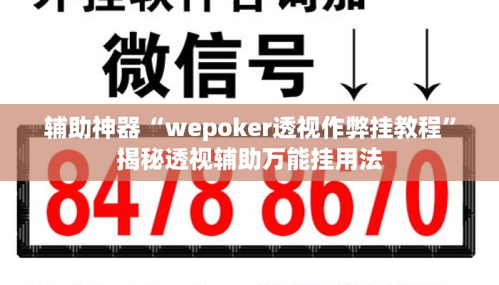 辅助神器“wepoker透视作弊挂教程	”揭秘透视辅助万能挂用法