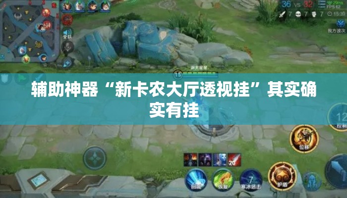 辅助神器“新卡农大厅透视挂	”其实确实有挂