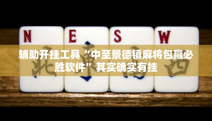 辅助开挂工具“中至景德镇麻将包赢必胜软件”其实确实有挂