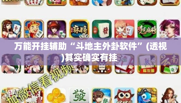 万能开挂辅助“斗地主外卦软件	”(透视)其实确实有挂 