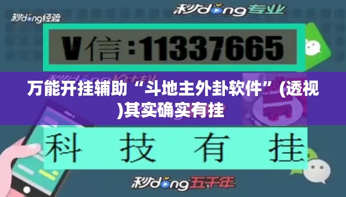 万能开挂辅助“斗地主外卦软件”(透视)其实确实有挂 