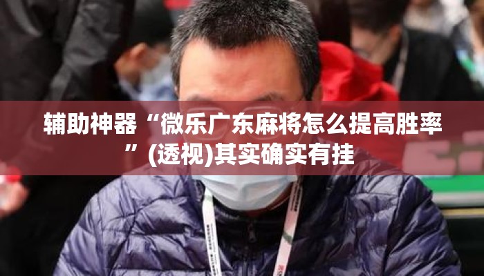 辅助神器“微乐广东麻将怎么提高胜率	”(透视)其实确实有挂 