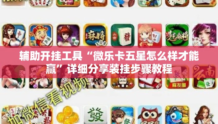 辅助开挂工具“微乐卡五星怎么样才能赢	”详细分享装挂步骤教程