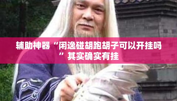 辅助神器“闲逸碰胡跑胡子可以开挂吗	”其实确实有挂