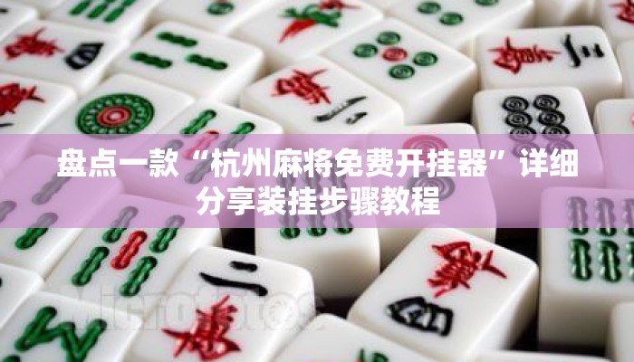 盘点一款“杭州麻将免费开挂器”详细分享装挂步骤教程