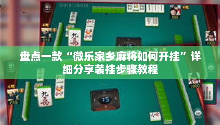 盘点一款“微乐家乡麻将如何开挂”详细分享装挂步骤教程