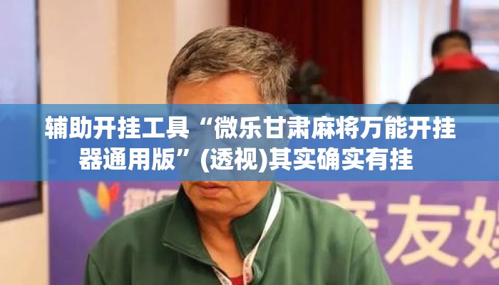 辅助开挂工具“微乐甘肃麻将万能开挂器通用版	”(透视)其实确实有挂 