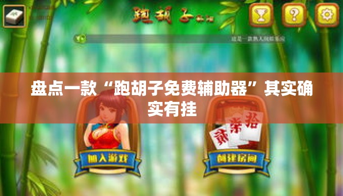 盘点一款“跑胡子免费辅助器”其实确实有挂