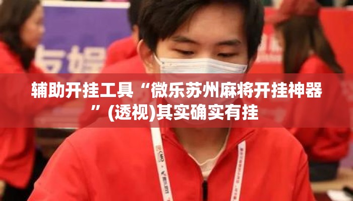 辅助开挂工具“微乐苏州麻将开挂神器”(透视)其实确实有挂 