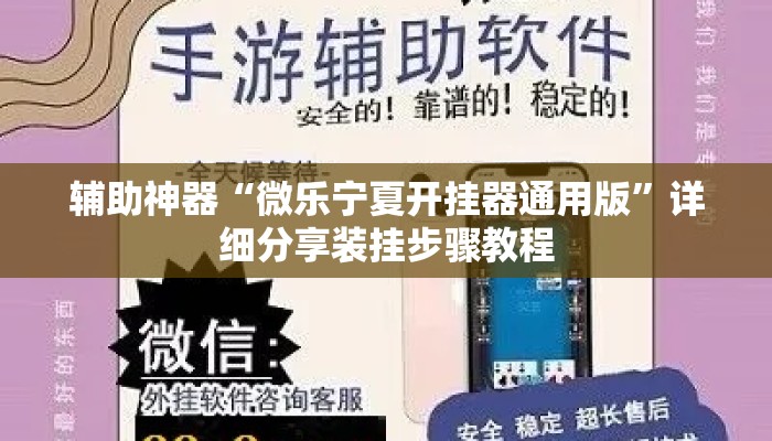 辅助神器“微乐宁夏开挂器通用版”详细分享装挂步骤教程