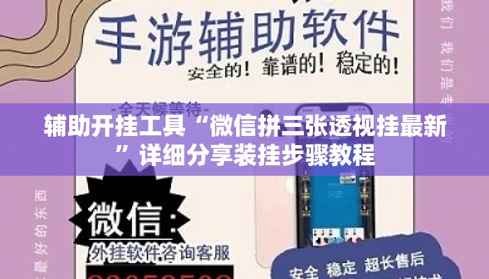 辅助开挂工具“微信拼三张透视挂最新”详细分享装挂步骤教程