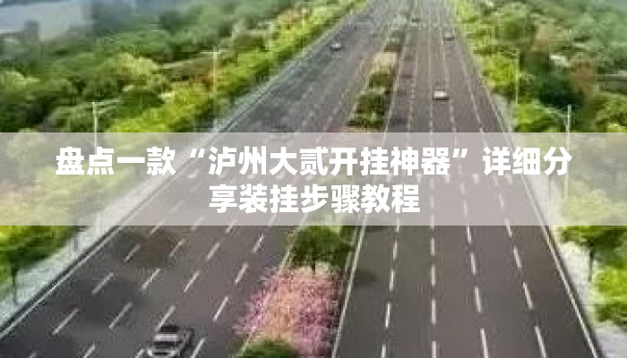 盘点一款“泸州大贰开挂神器	”详细分享装挂步骤教程