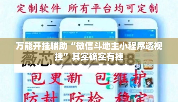 万能开挂辅助“微信斗地主小程序透视挂”其实确实有挂