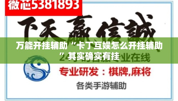 万能开挂辅助“卡丁互娱怎么开挂辅助	”其实确实有挂