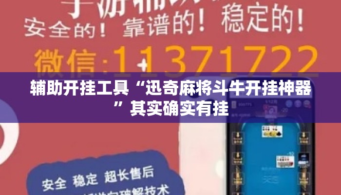 辅助开挂工具“迅奇麻将斗牛开挂神器	”其实确实有挂