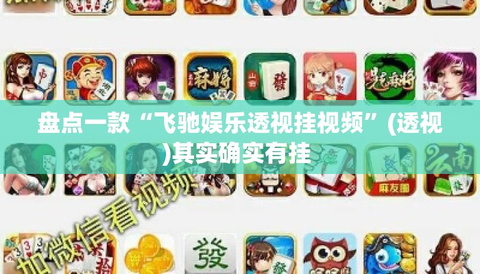 盘点一款“飞驰娱乐透视挂视频”(透视)其实确实有挂 
