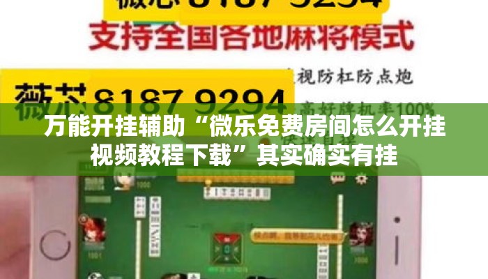 万能开挂辅助“微乐免费房间怎么开挂视频教程下载	”其实确实有挂