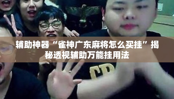 辅助神器“雀神广东麻将怎么买挂”揭秘透视辅助万能挂用法