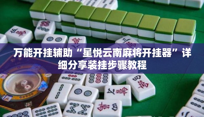 万能开挂辅助“星悦云南麻将开挂器	”详细分享装挂步骤教程