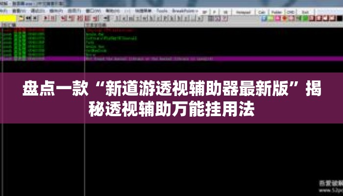 盘点一款“新道游透视辅助器最新版”揭秘透视辅助万能挂用法