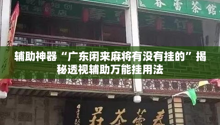辅助神器“广东闲来麻将有没有挂的”揭秘透视辅助万能挂用法