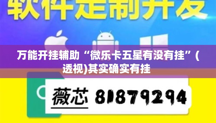 万能开挂辅助“微乐卡五星有没有挂	”(透视)其实确实有挂 