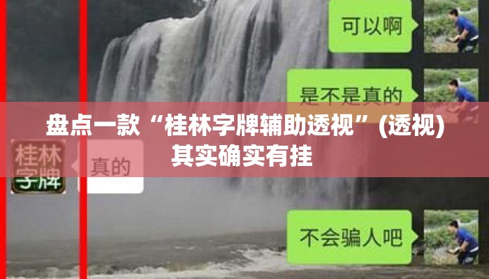 盘点一款“桂林字牌辅助透视	”(透视)其实确实有挂 