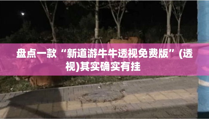 盘点一款“新道游牛牛透视免费版”(透视)其实确实有挂 