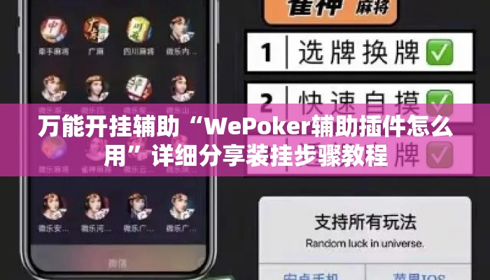 万能开挂辅助“WePoker辅助插件怎么用	”详细分享装挂步骤教程
