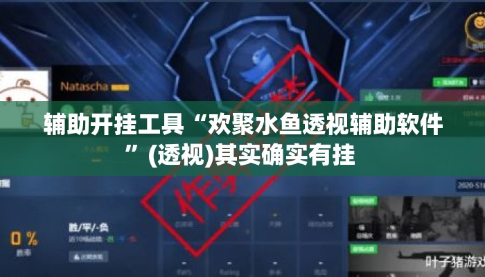 辅助开挂工具“欢聚水鱼透视辅助软件”(透视)其实确实有挂 